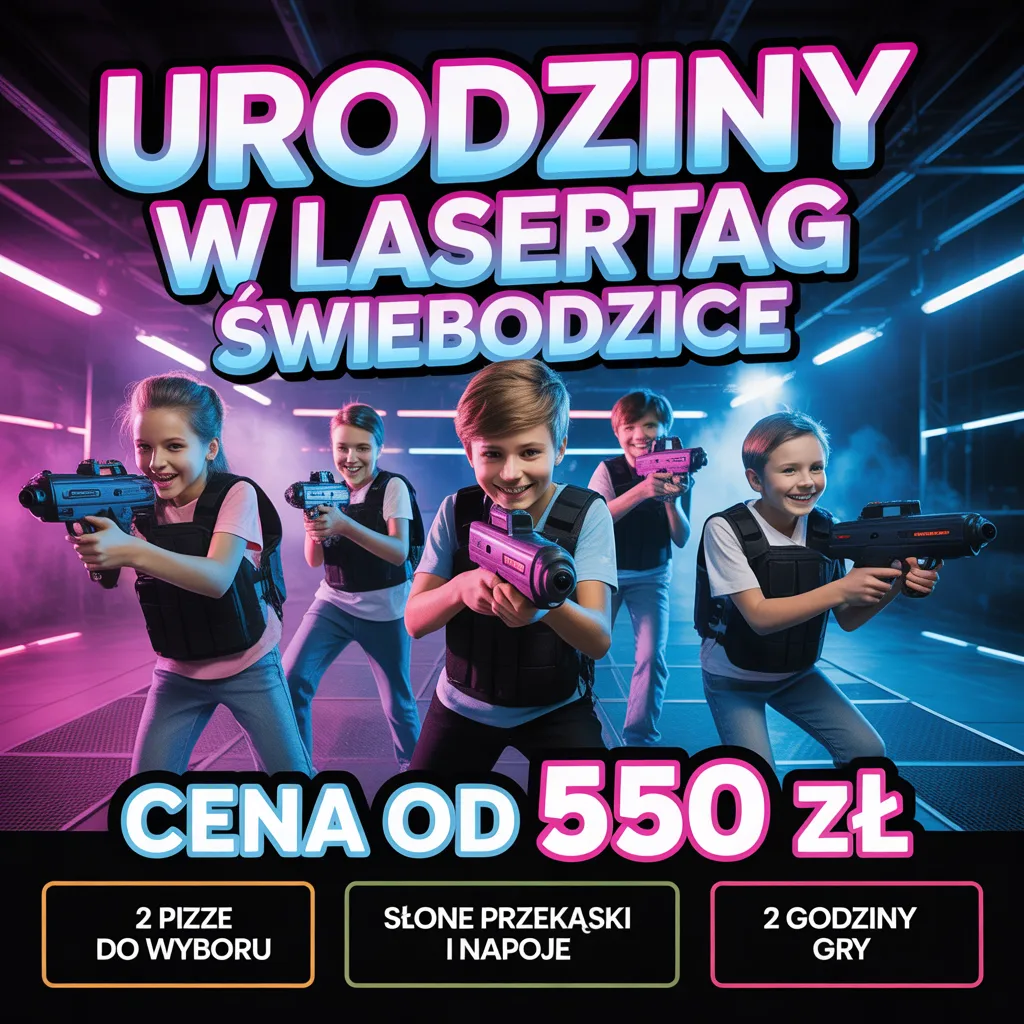 Urodziny w Lasertag Świebodzice